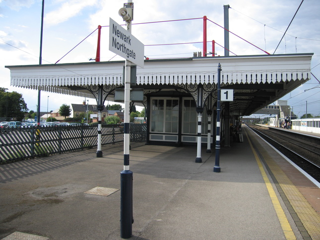 Newark Northgate platform 1
canopy