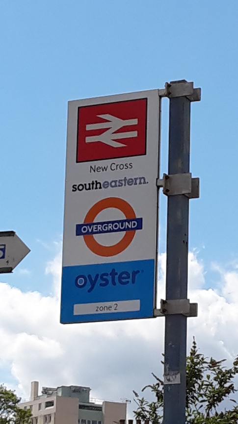 New Cross sign