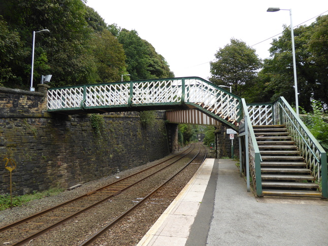 New Mills Central platform 1 looking east