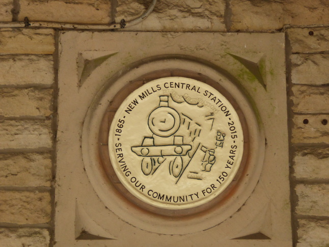 New Mills Central plaque