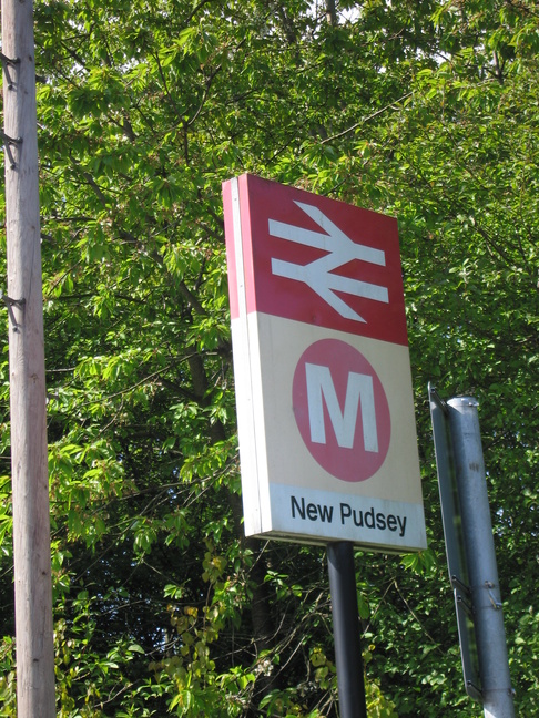 New Pudsey station sign