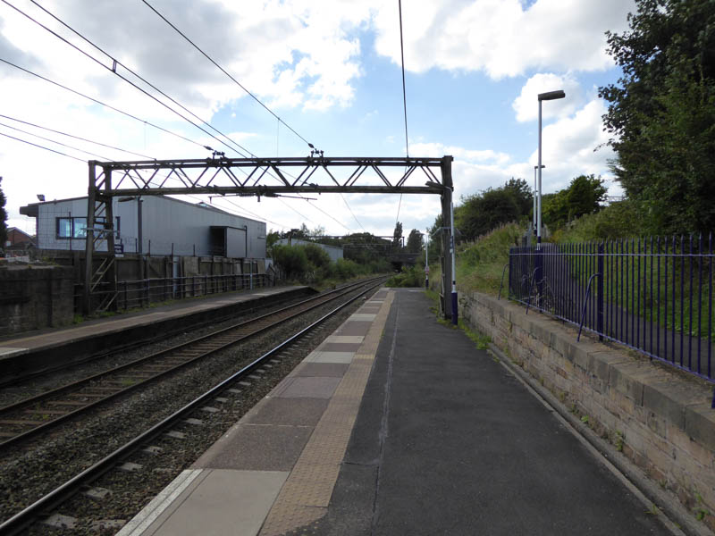 Looking west from the end of platform 2