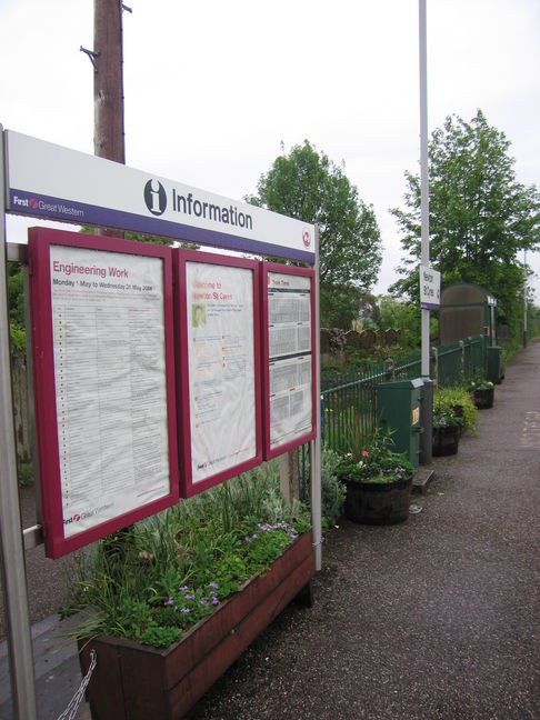 Newton St Cyres platform