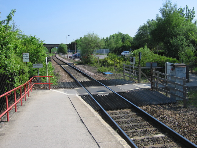 Normanton level crossing and platform
2