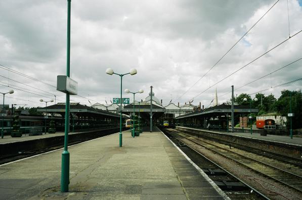 Platforms 3 and 4, far end