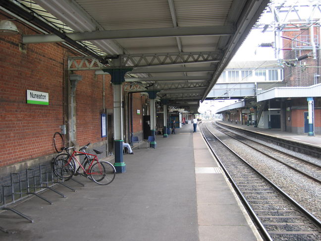 Nuneaton platform 1 canopy