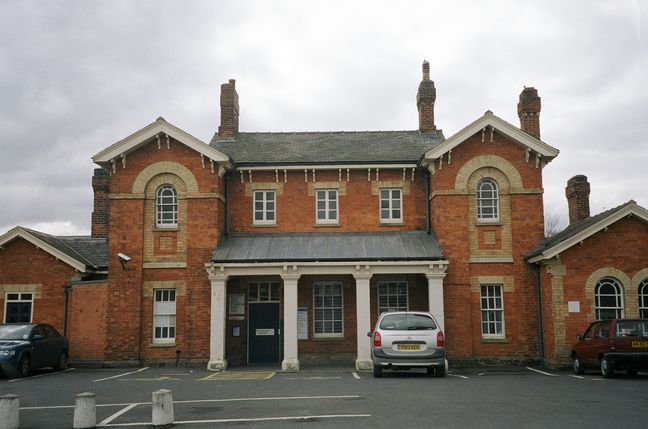 Oakham station building, front