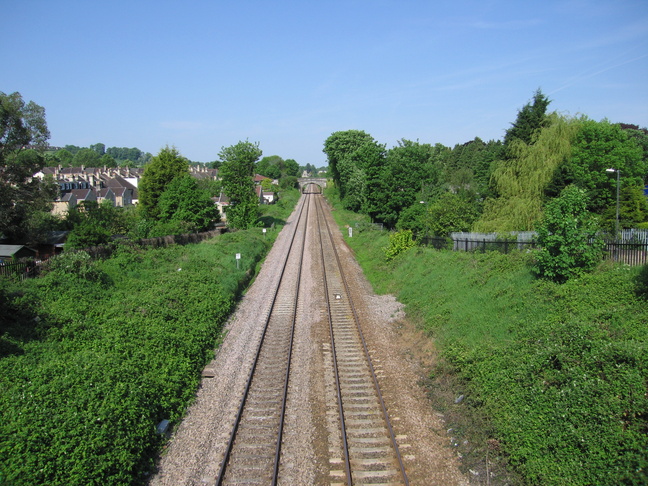 Oldfield Park looking
westwards from bridge