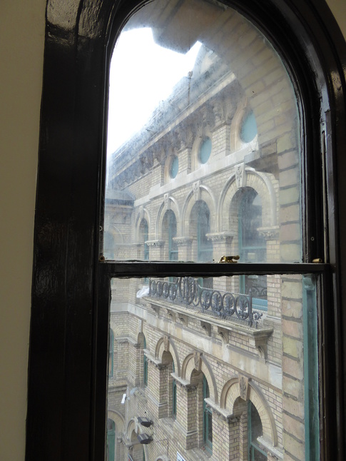 Peckham Rye frontage
seen through window