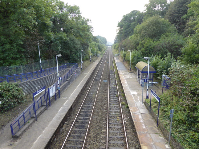 Pleasington from bridge
looking west