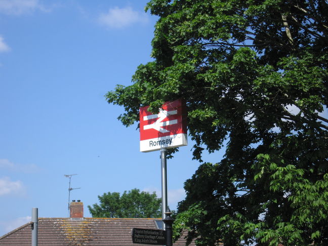 Romsey station sign