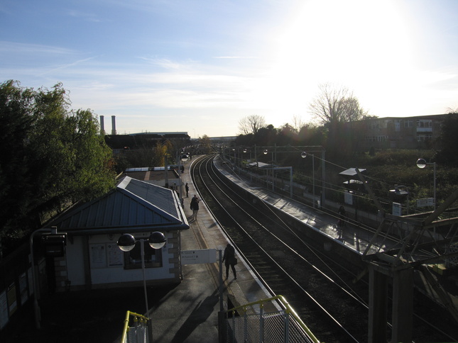 Rye House from bridge looking
south