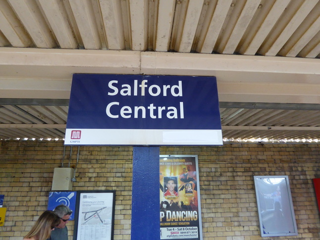 Salford Central sign