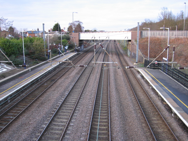 Sandy from footbridge looking north