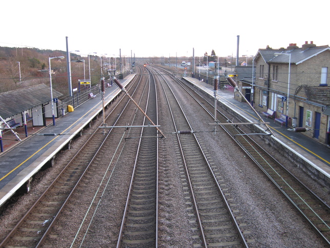 Sandy looking south from footbridge