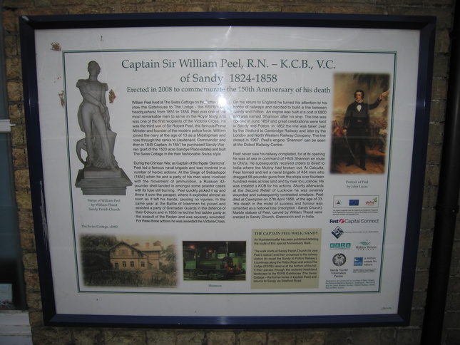 Sandy Peel plaque
