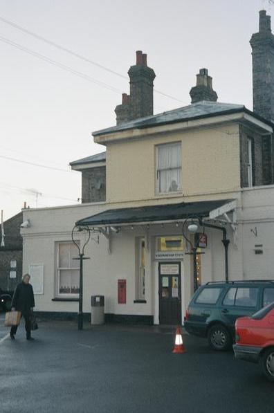 Saxmundham station entrance
