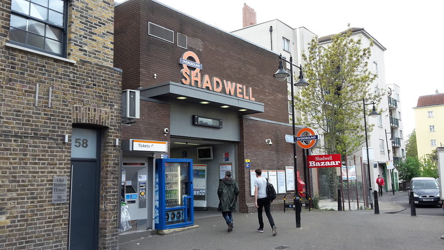 Shadwell northern entrance