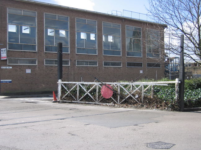 Silvertown old level crossing
gate
