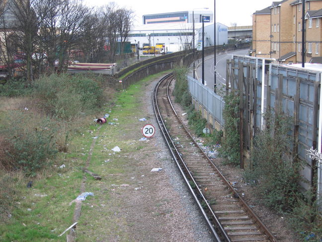 Silvertown, looking west