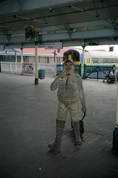 Skegness holidaymaker statue