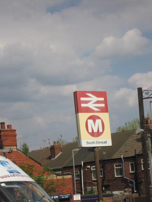 South Elmsall station sign