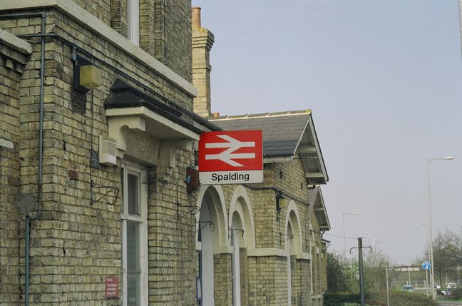 Spalding station sign