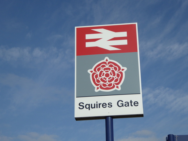 Squires Gate sign