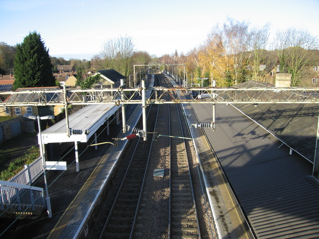 St Margarets from footbridge
looking north
