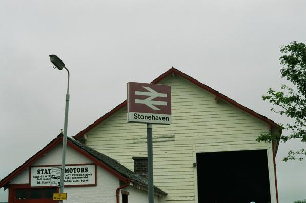 Stonehaven station sign