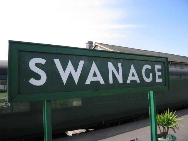 Swanage station sign