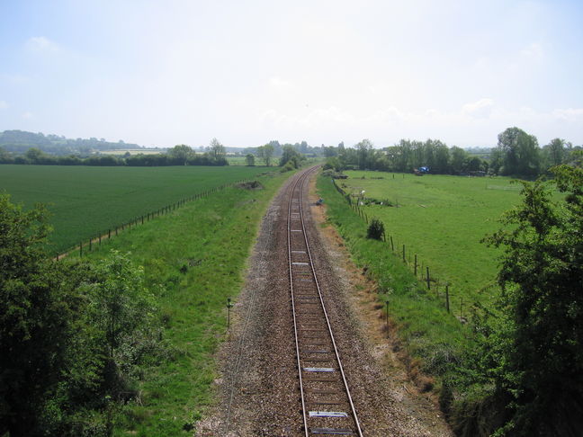 Thornford looking south from
the bridge