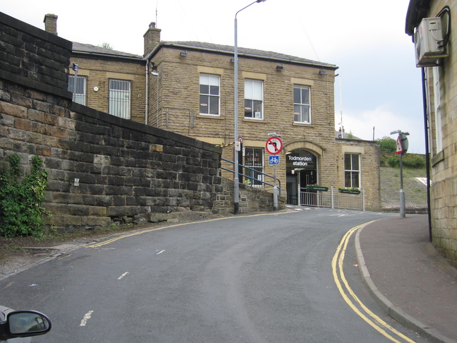 Todmorden station approach
