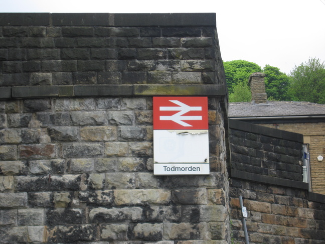 Todmorden station sign