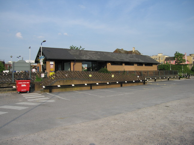 Trowbridge platform 1 building