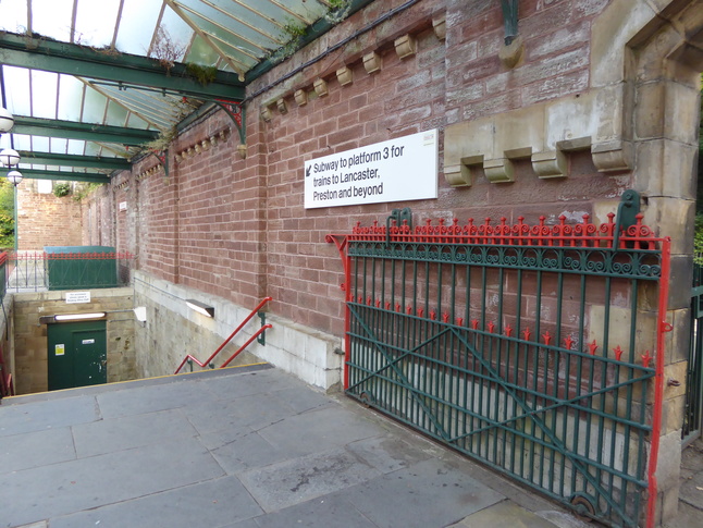 Ulverston platform 1 subway
entrance