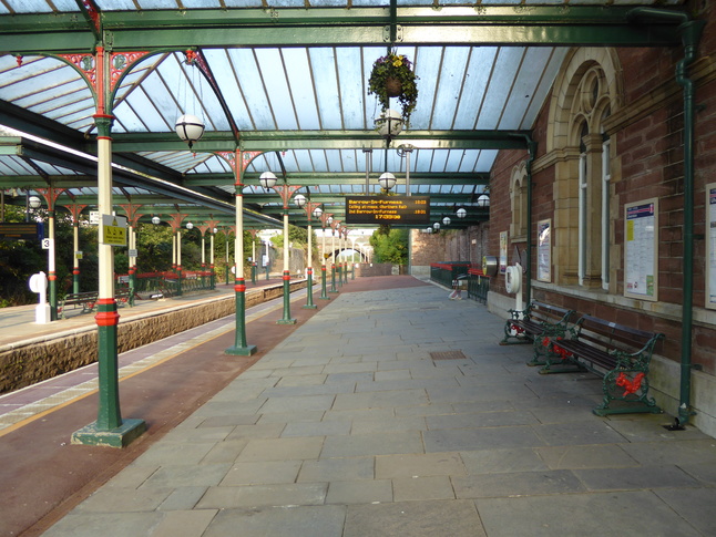 Ulverston platform 1 under
canopy