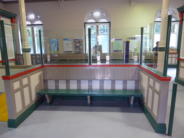 Ulverston ticket hall bench
