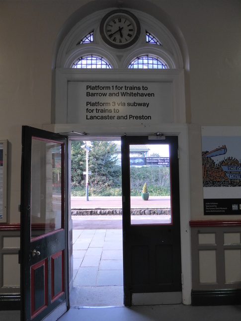 Ulverston ticket hall door