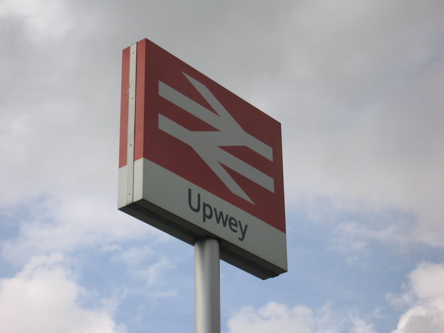 Upwey sign
