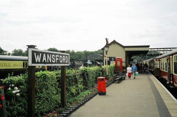 Wansford station sign