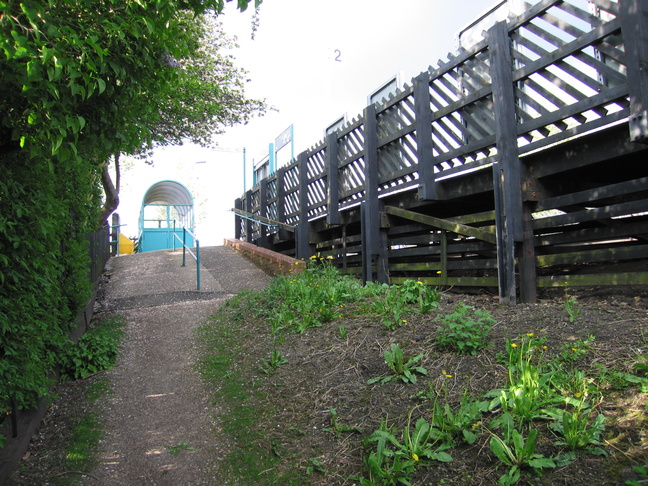 Weeton platform 2 entrance ramp