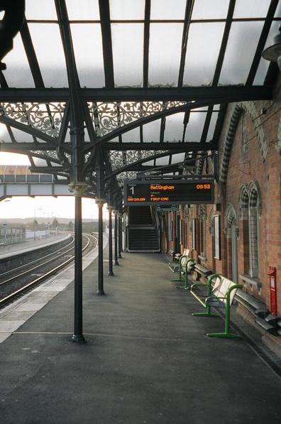 Wellingborough platform 1, under
canopy