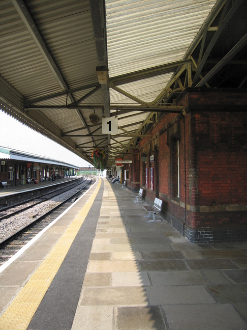 Westbury platform 1 under
canopy