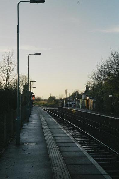 Westerfield, looking at the level
crossing from platform 1