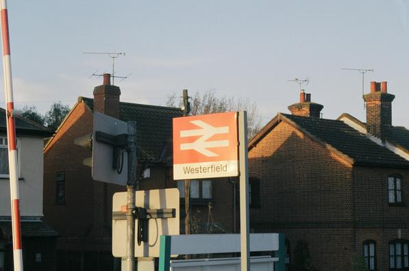 Westerfield station sign