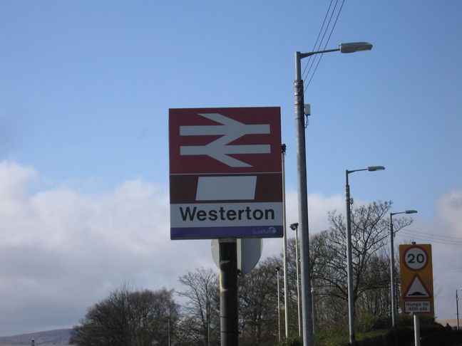 Westerton station sign