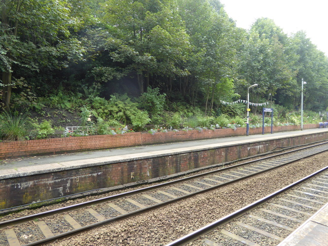 Westhoughton platform 2 bunting