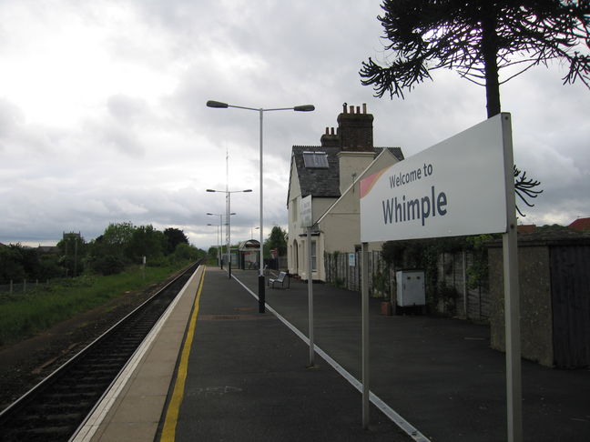 Whimple, looking west