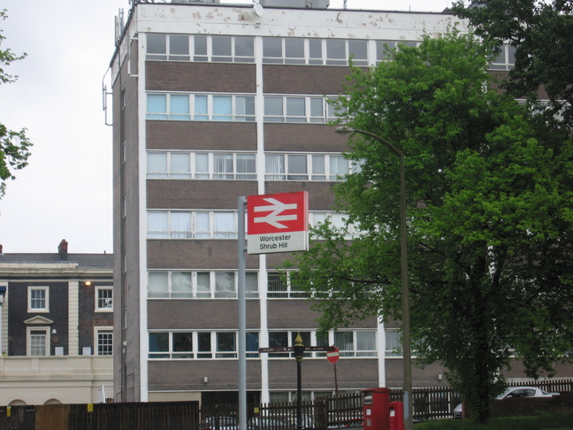 Worcester Shrub Hill sign